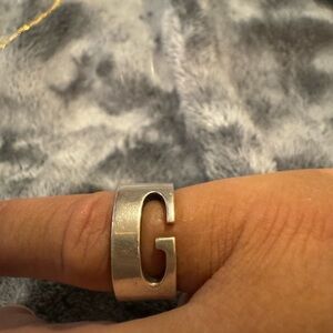Gucci 925 Sterling G Ring 5.5